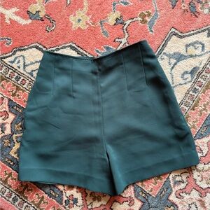 Club Monaco High Waist Green Shorts